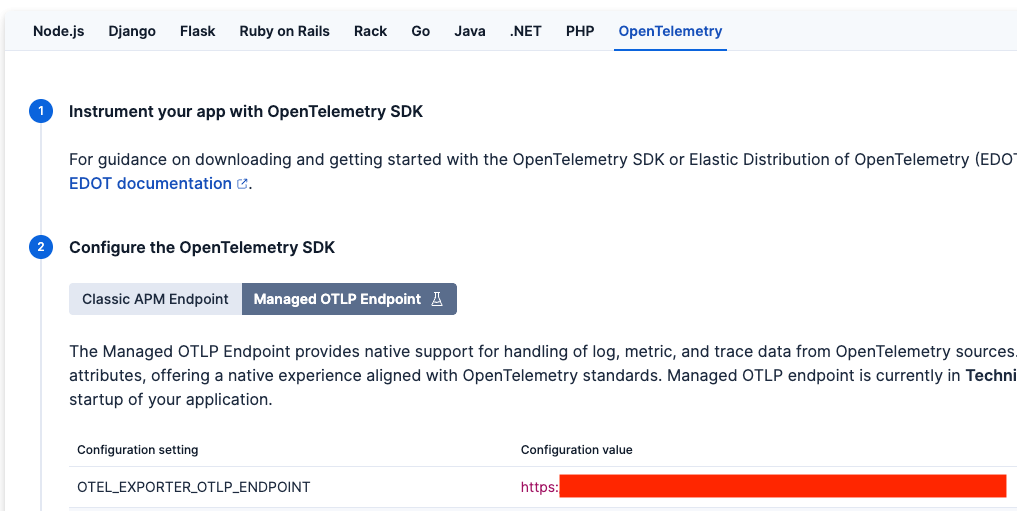 Configure the OpenTelemetry SDK