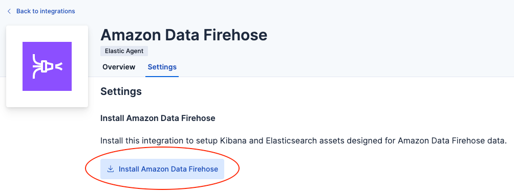 Install Firehose assets