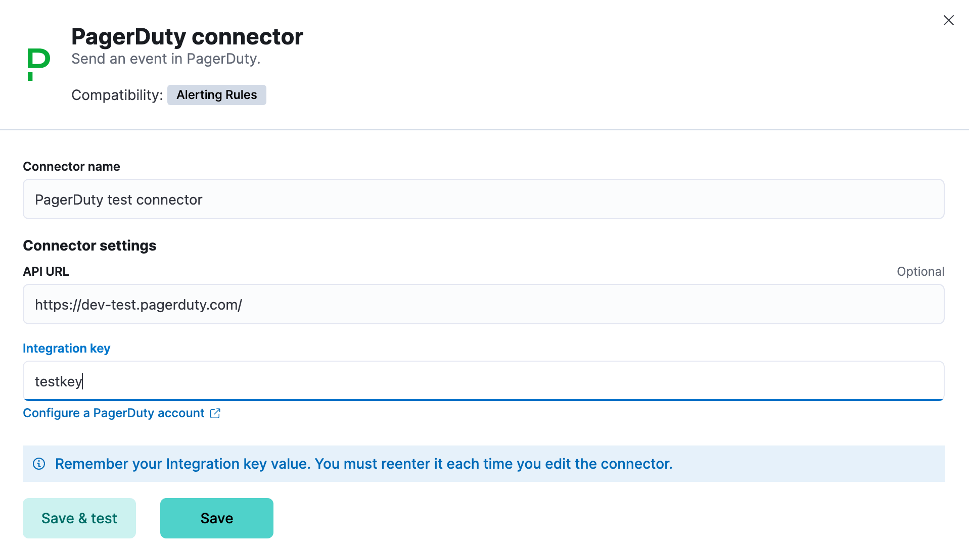 PagerDuty connector
