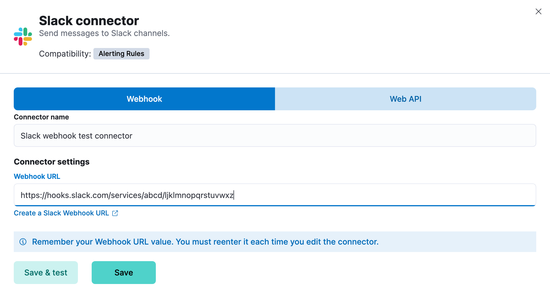Slack connector