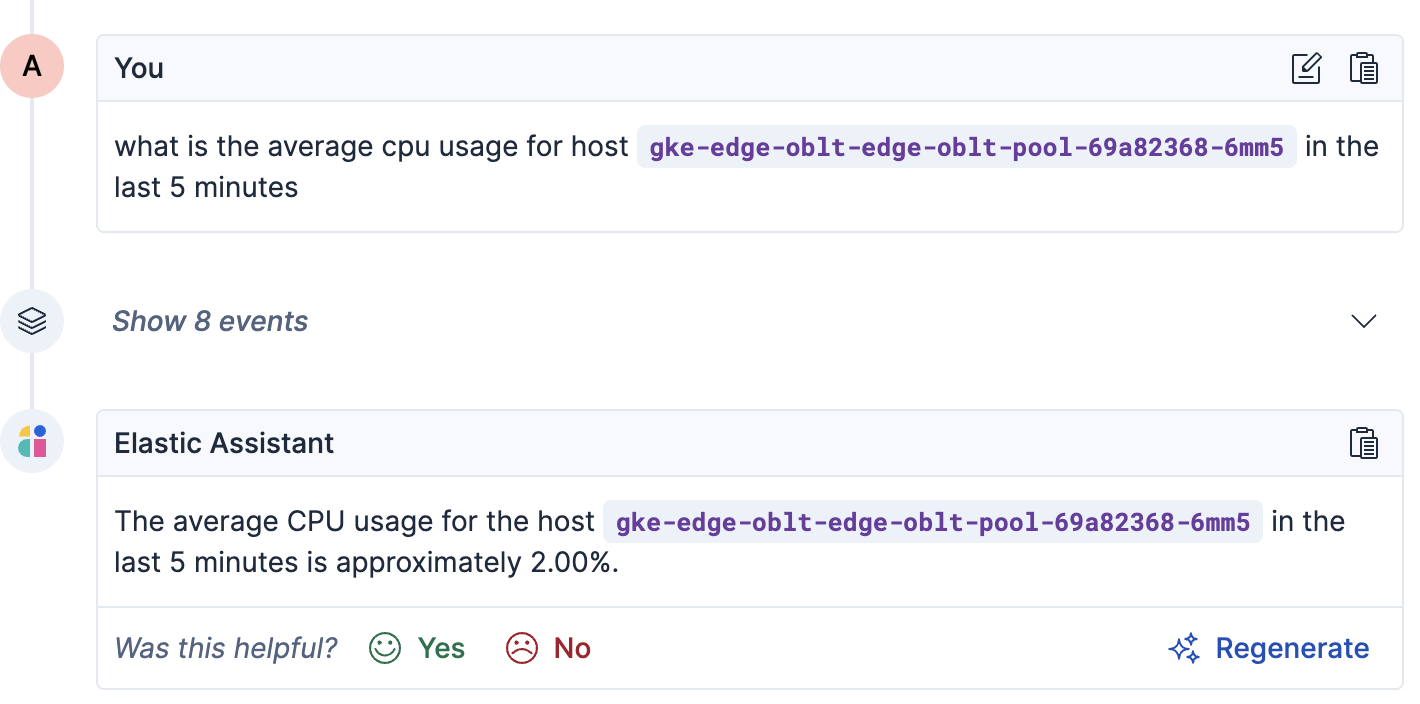 AI Assistant chat showing hostname anonymization in action AI Assistant chat showing hostname anonymization in action